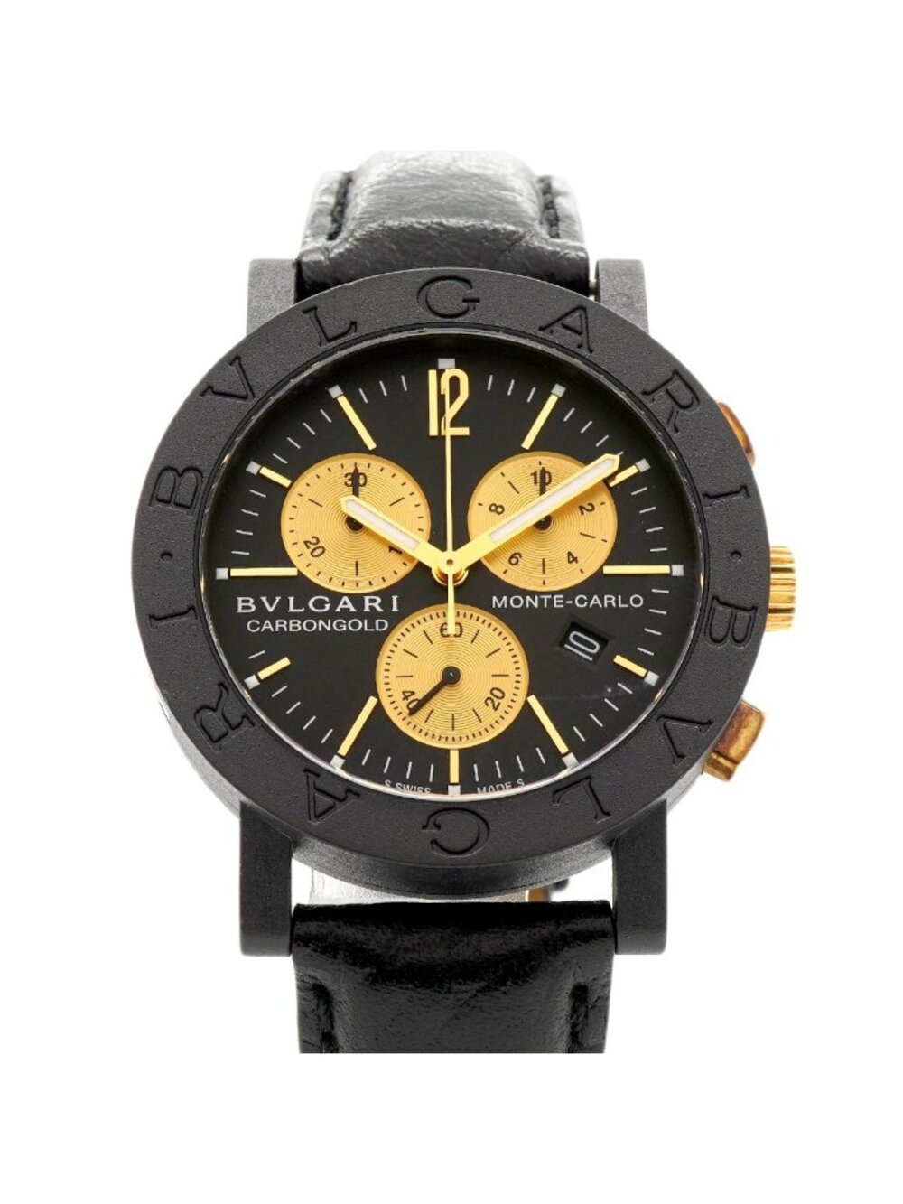 Bvlgari Bulgari Chronograph Black Dial Watch